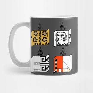 prehispanic blankets Mug